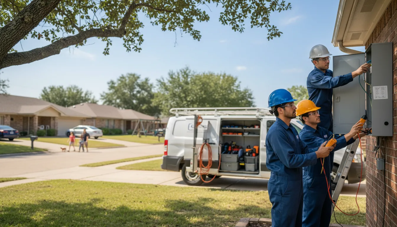 Certified electrician providing emergency electrical services in Alexander, IA